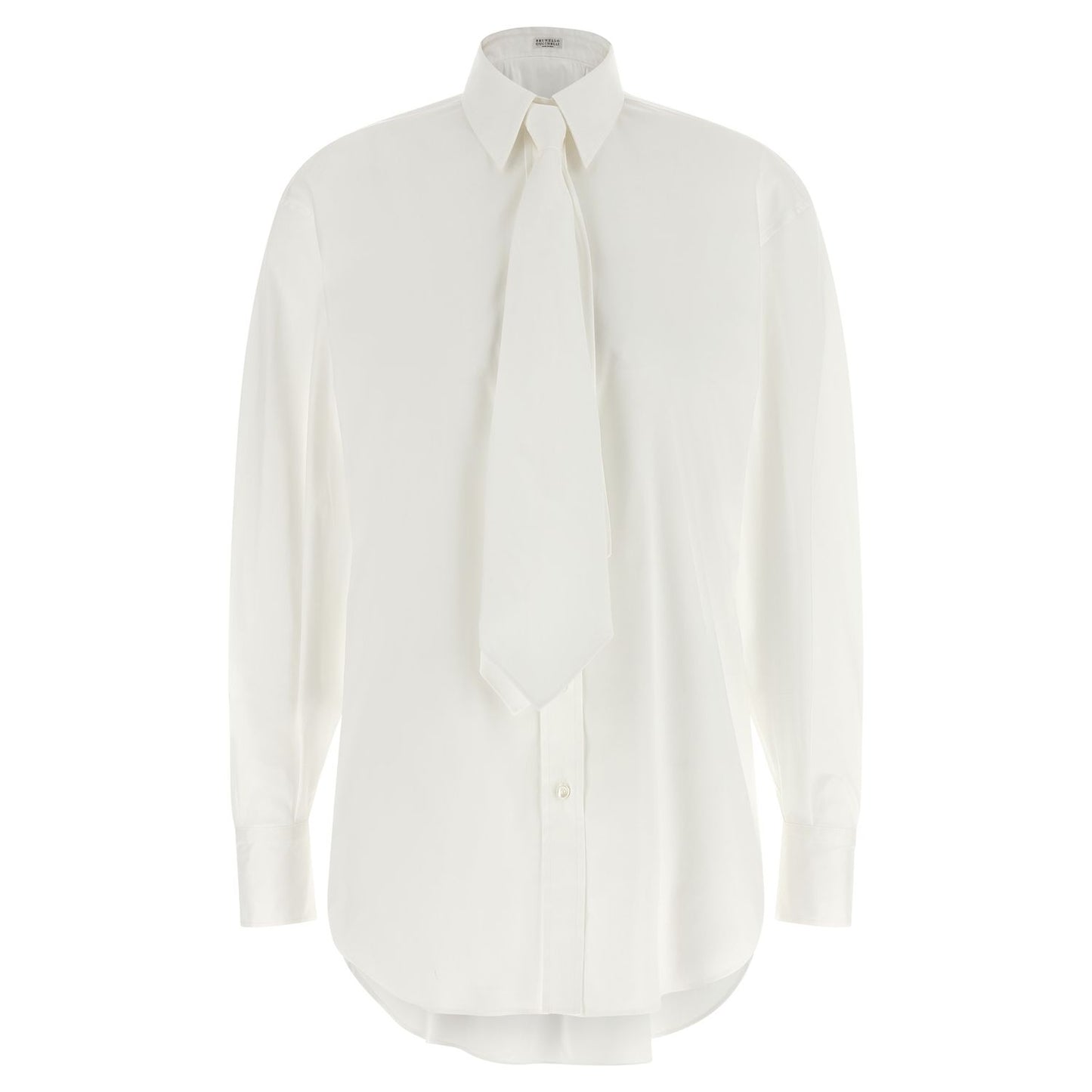Brunello Cucinelli White Cotton Blouse
