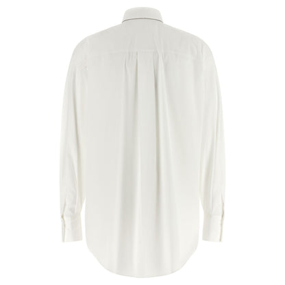 Brunello Cucinelli White Cotton Blouse