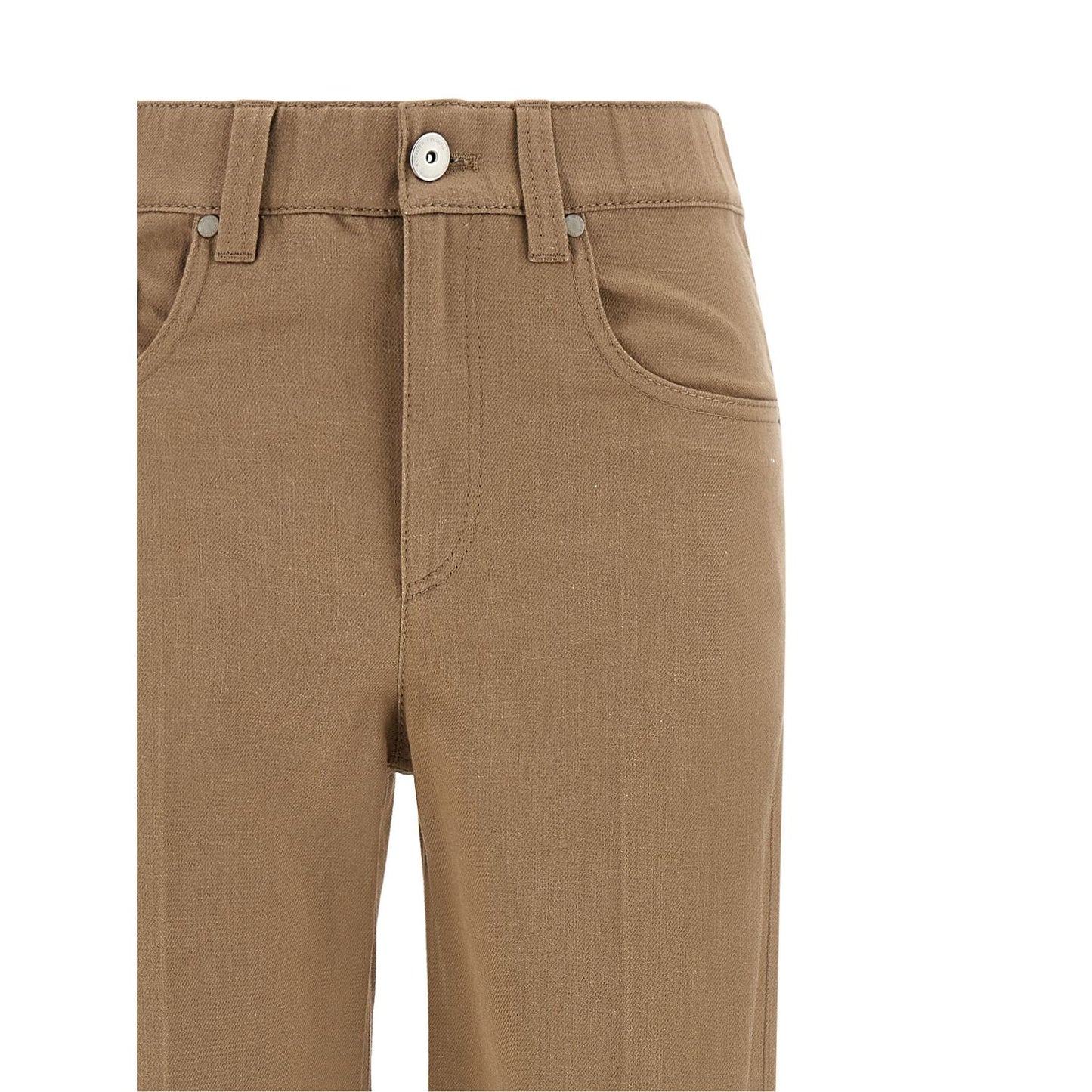 Brunello Cucinelli Beige Cotton Jeans Denim