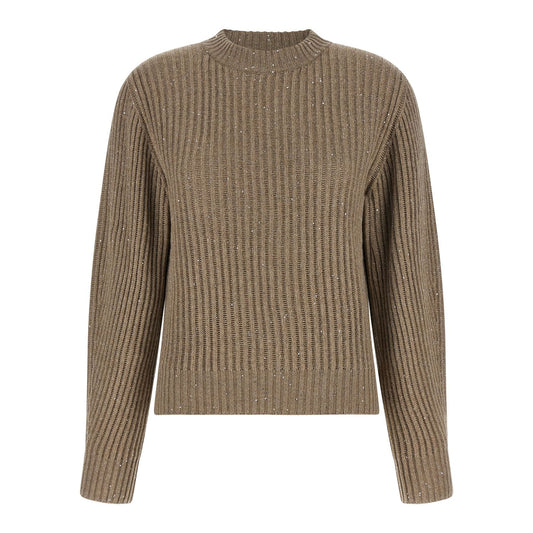 Brunello Cucinelli Beige Cashmere Cardigan