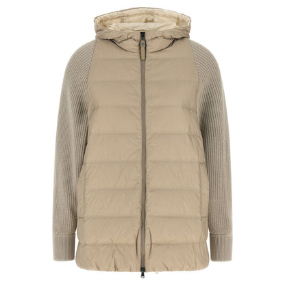 Brunello Cucinelli Beige Polyester Full-Length Jacket