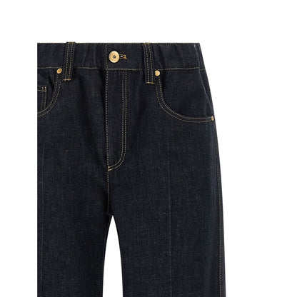 Brunello Cucinelli Blue Cotton Jeans Denim