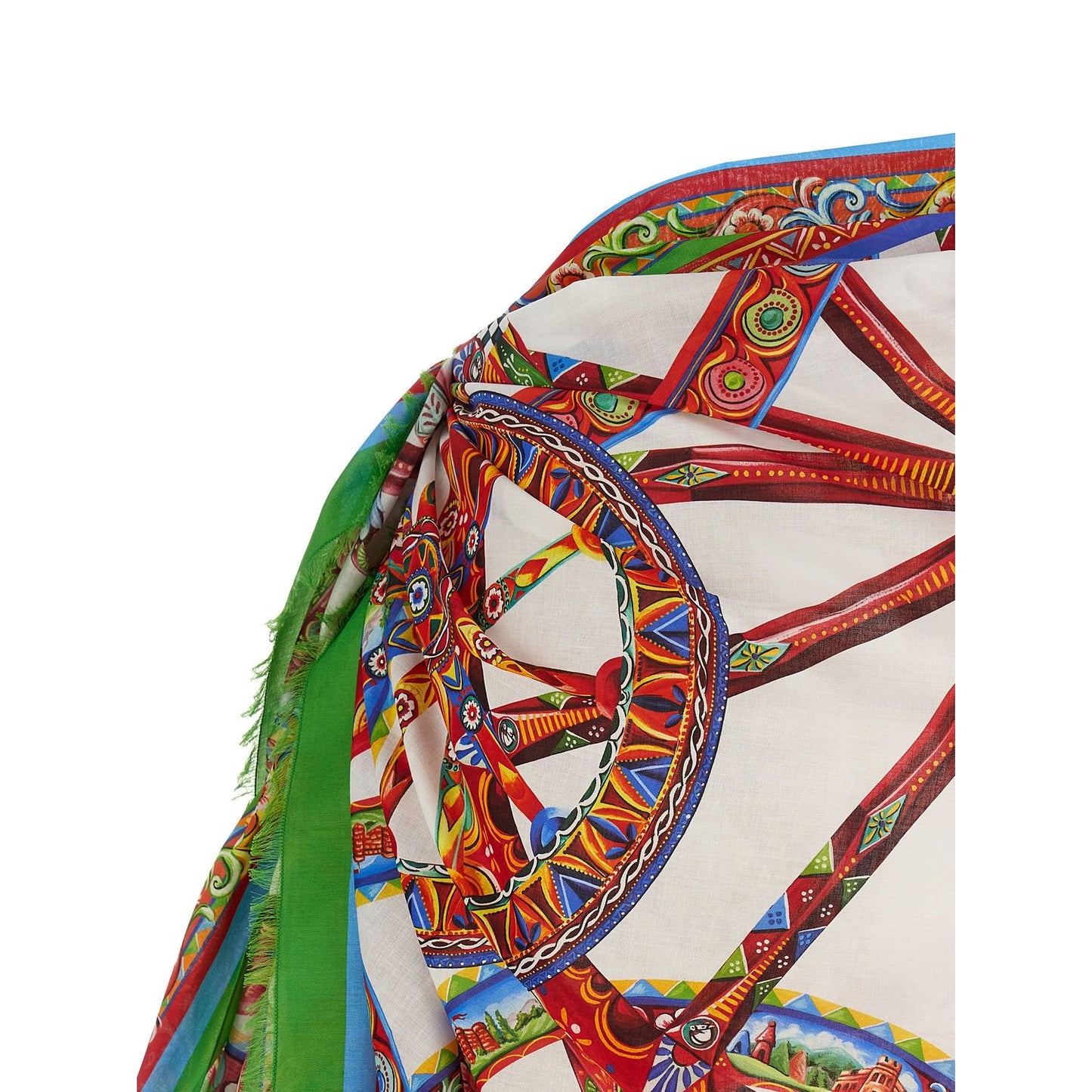 Dolce & Gabbana Multicolor Cotton Long Skirt