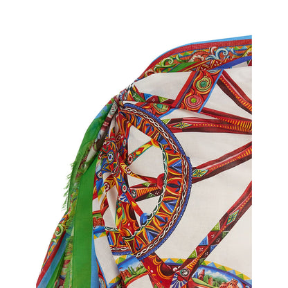 Dolce & Gabbana Multicolor Cotton Long Skirt