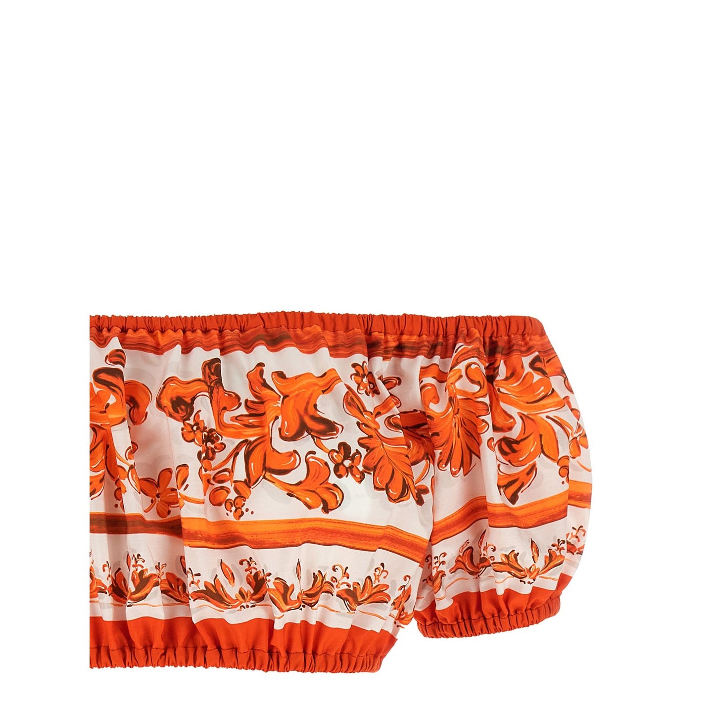 Dolce & Gabbana Orange Cotton Blouse
