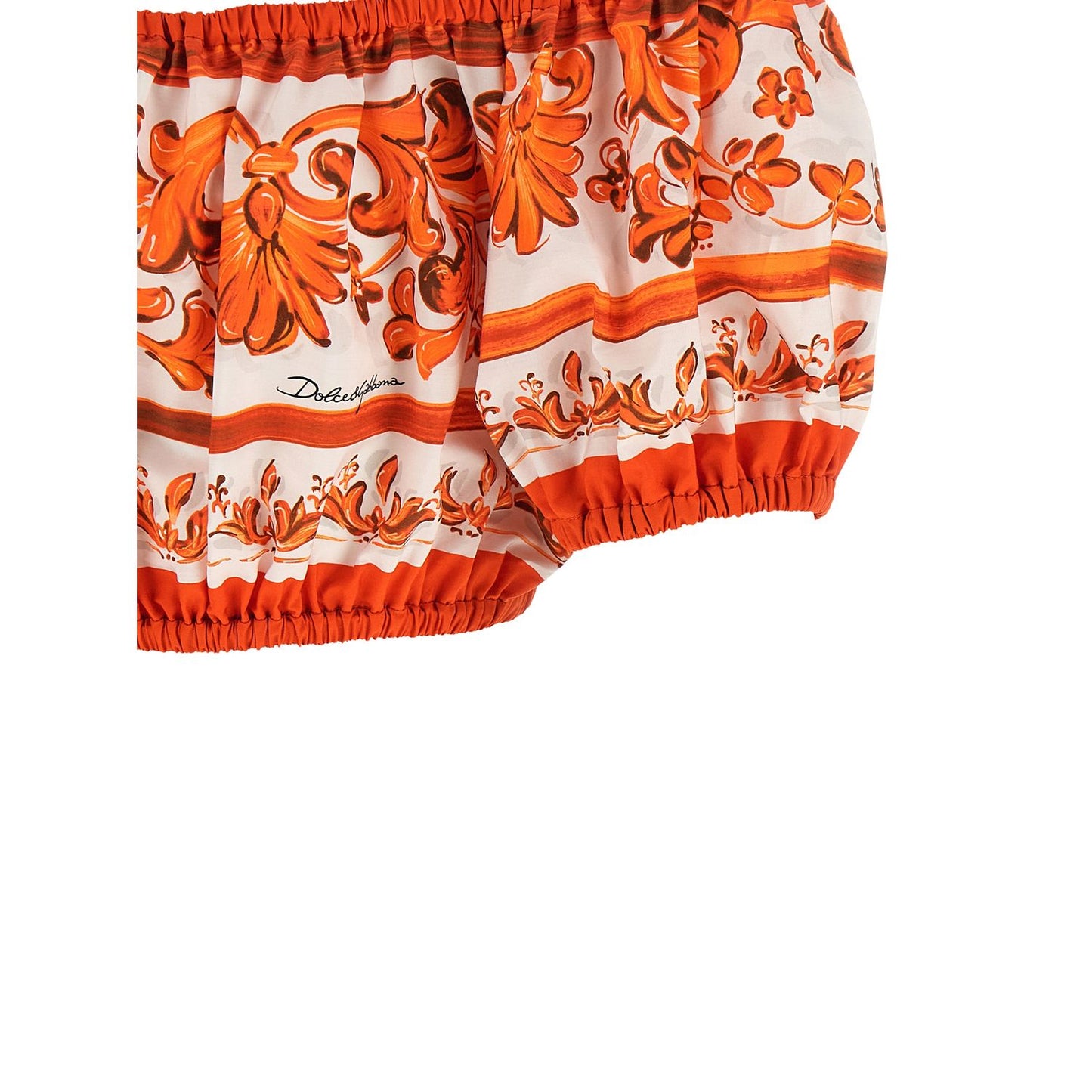 Dolce & Gabbana Orange Cotton Blouse