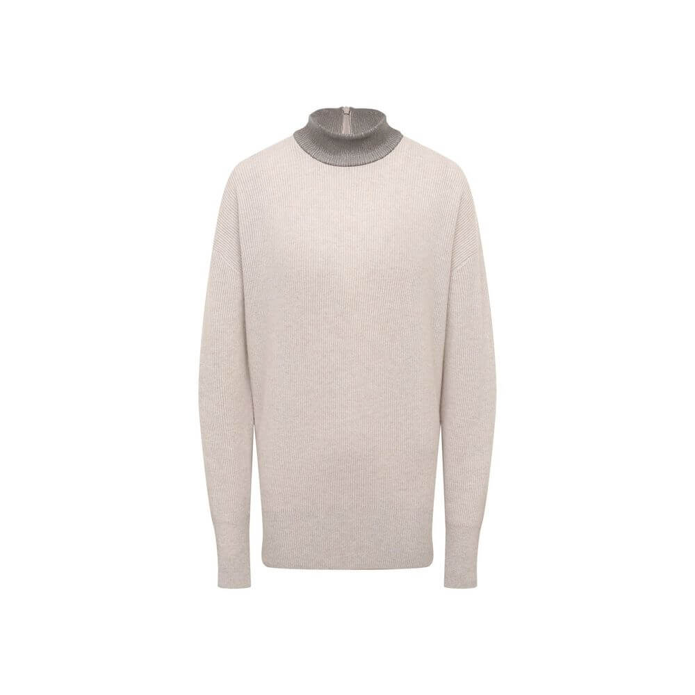 Brunello Cucinelli Beige Cashmere Sweater