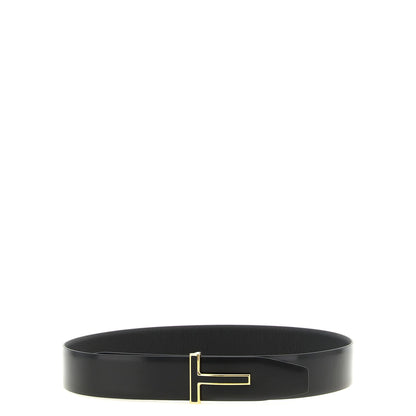 Tom Ford Black Calfskin Regular Belt