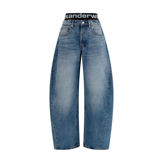 Alexander Wang Blue Cotton Relaxed Fit Jeans