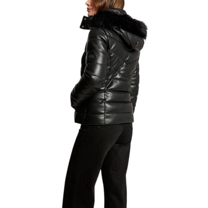 Morgan De Toi Black Polyethylene Full-Length Jacket