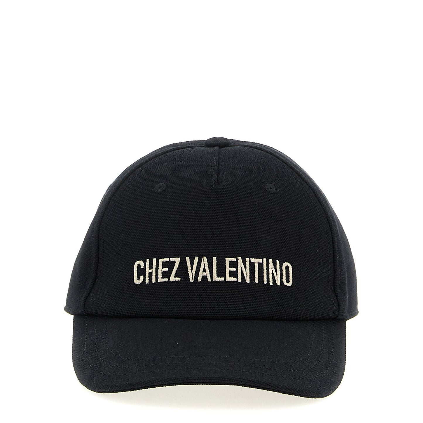Valentino Garavani Black Cotton Cap (Baseball Hat)