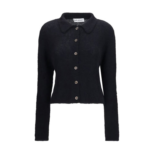 Our Legacy Black Alpaca Vicugna Pacos Polo Shirt