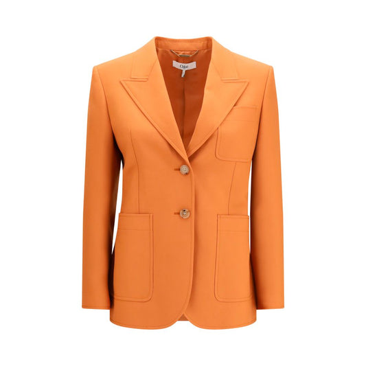 Chloé Orange Wool Oves Aries Blazer