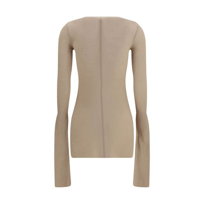 Rick Owens Beige Viscose Shirt