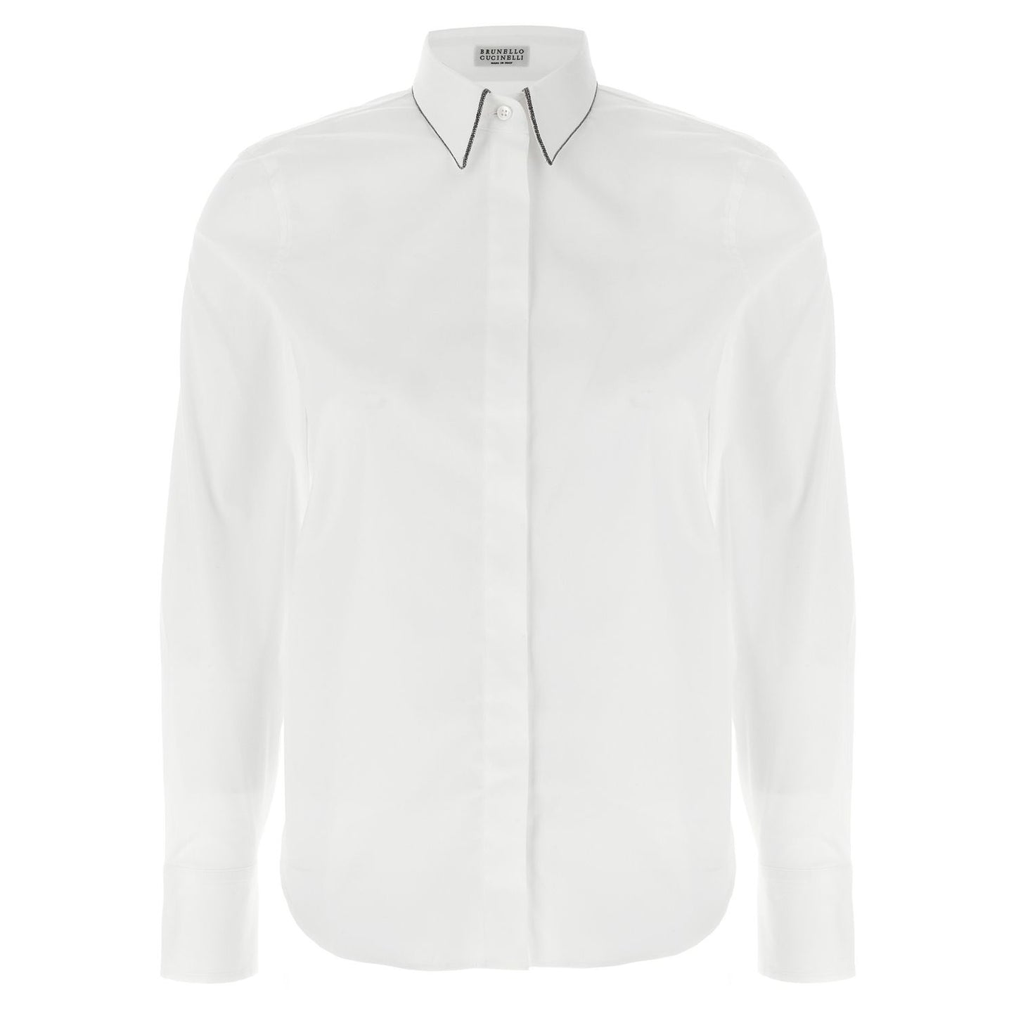 Brunello Cucinelli White Cotton Blouse