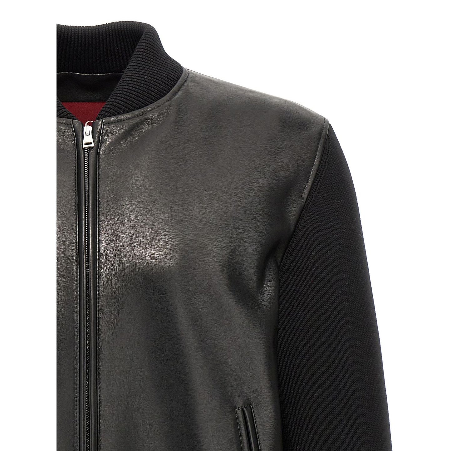 Gucci Black Lamb Leather Leather Jacket