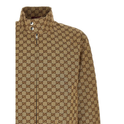 Gucci Beige Cotton Bomber
