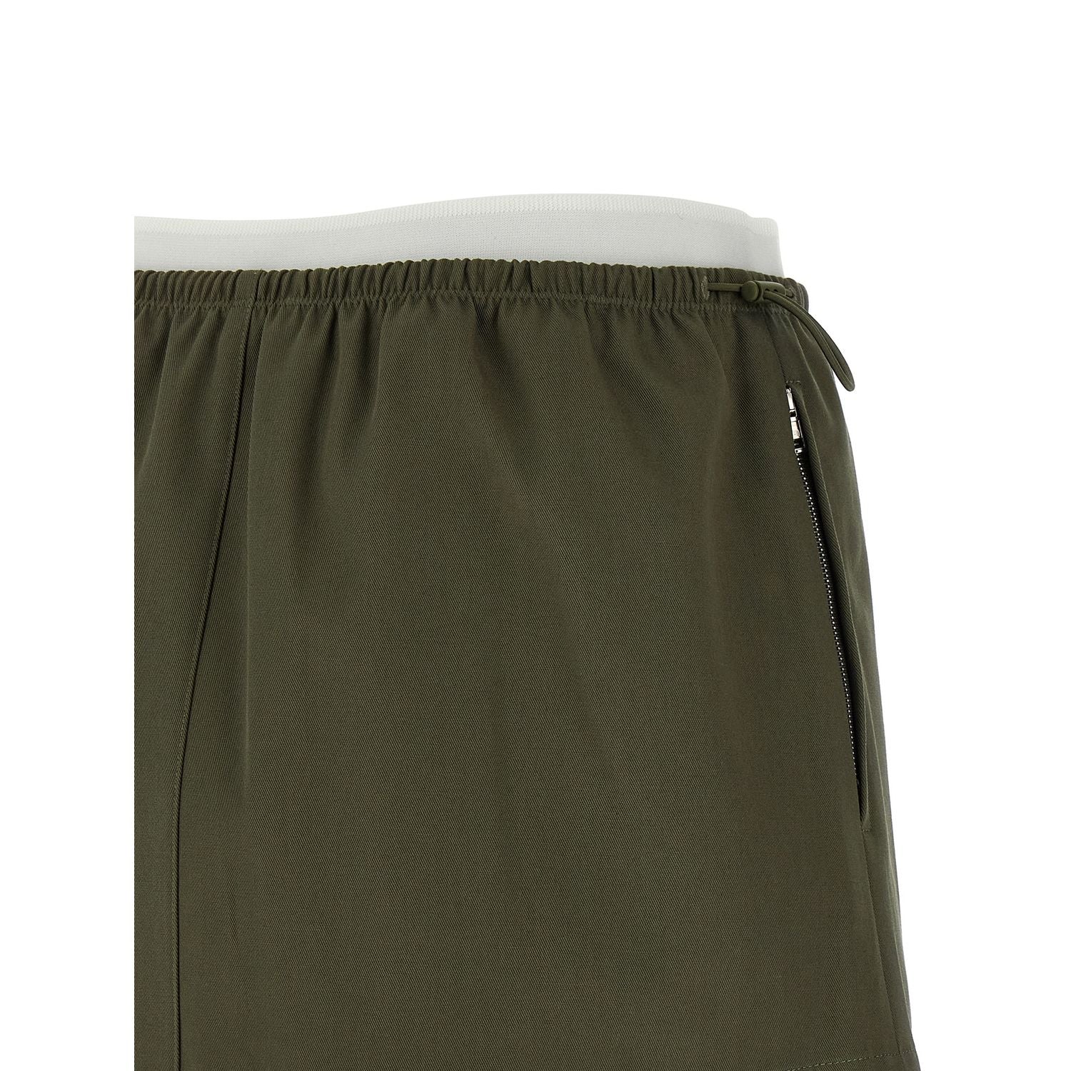 Alexander Wang Bicolor Cotton Long Skirt