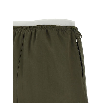 Alexander Wang Bicolor Cotton Long Skirt