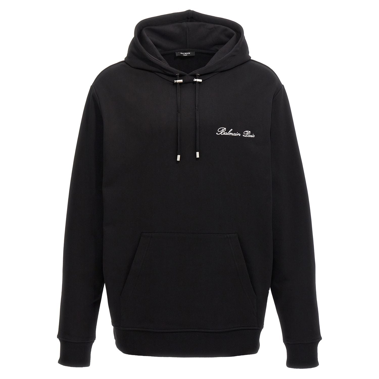 Balmain Black Cotton Sweatshirt