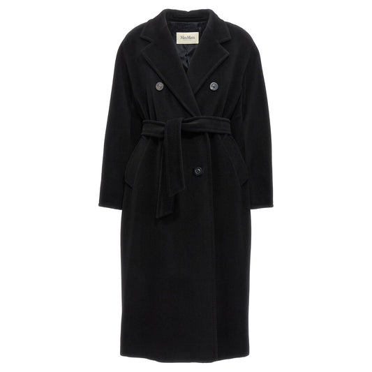 Max Mara Black Virgin Wool Coat