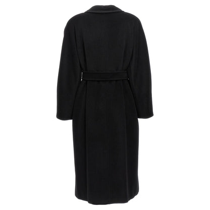 Max Mara Black Virgin Wool Coat