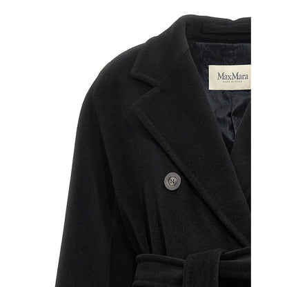 Max Mara Black Virgin Wool Coat