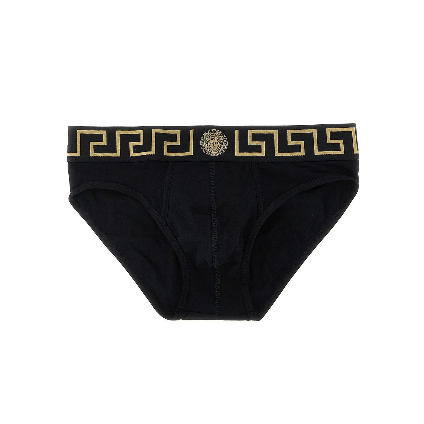 Versace Black Cotton Briefs