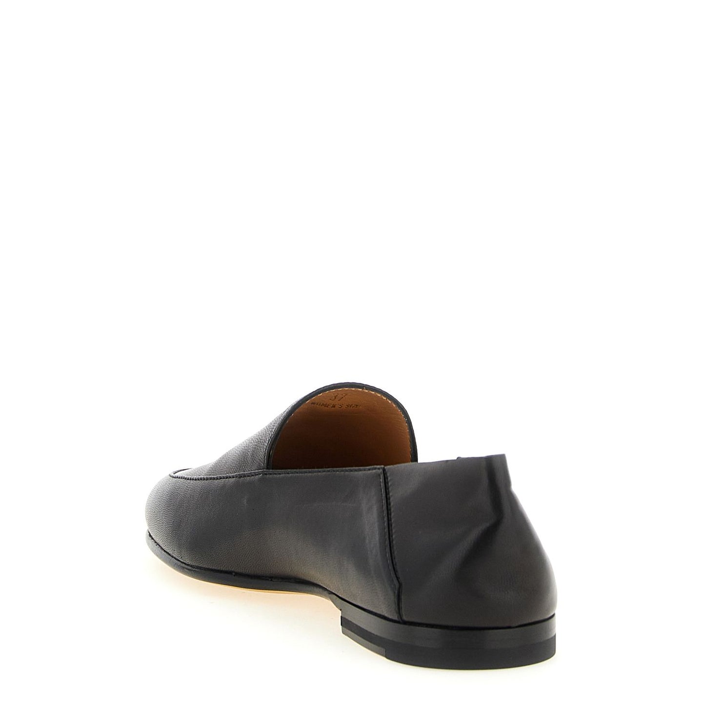 Tod's Black Lamb Leather Slip-On Loafers