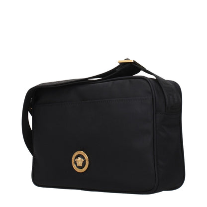 Versace Black Fabric Crossbody Bag