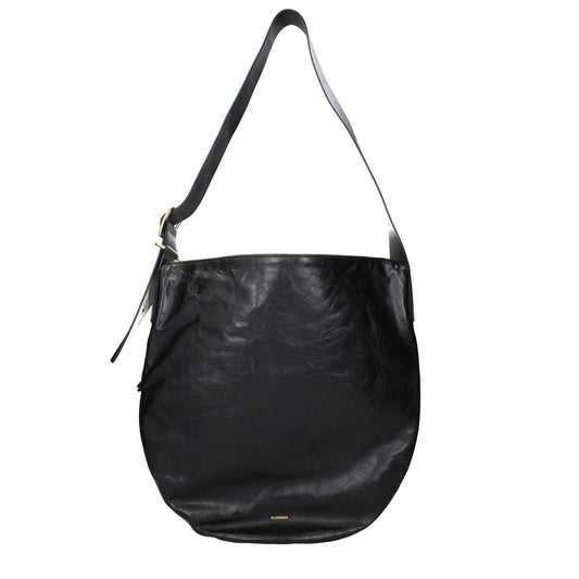 Jil Sander Black Leather Crossbody Bag