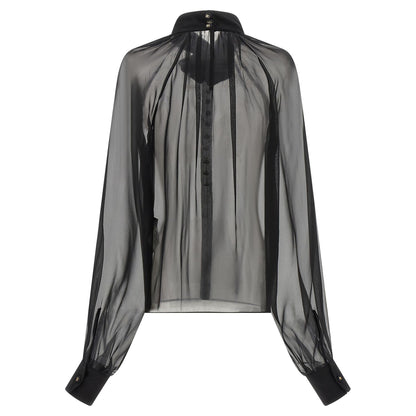 Dolce & Gabbana Black Silk Blouse
