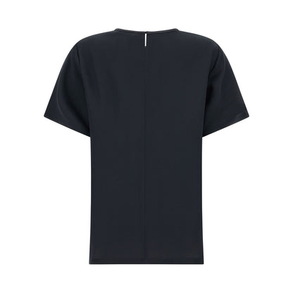 Max Mara Black Silk Blouse