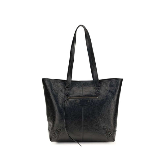 Balenciaga Black Lamb Ovis Aries Aries Shoulder Bag