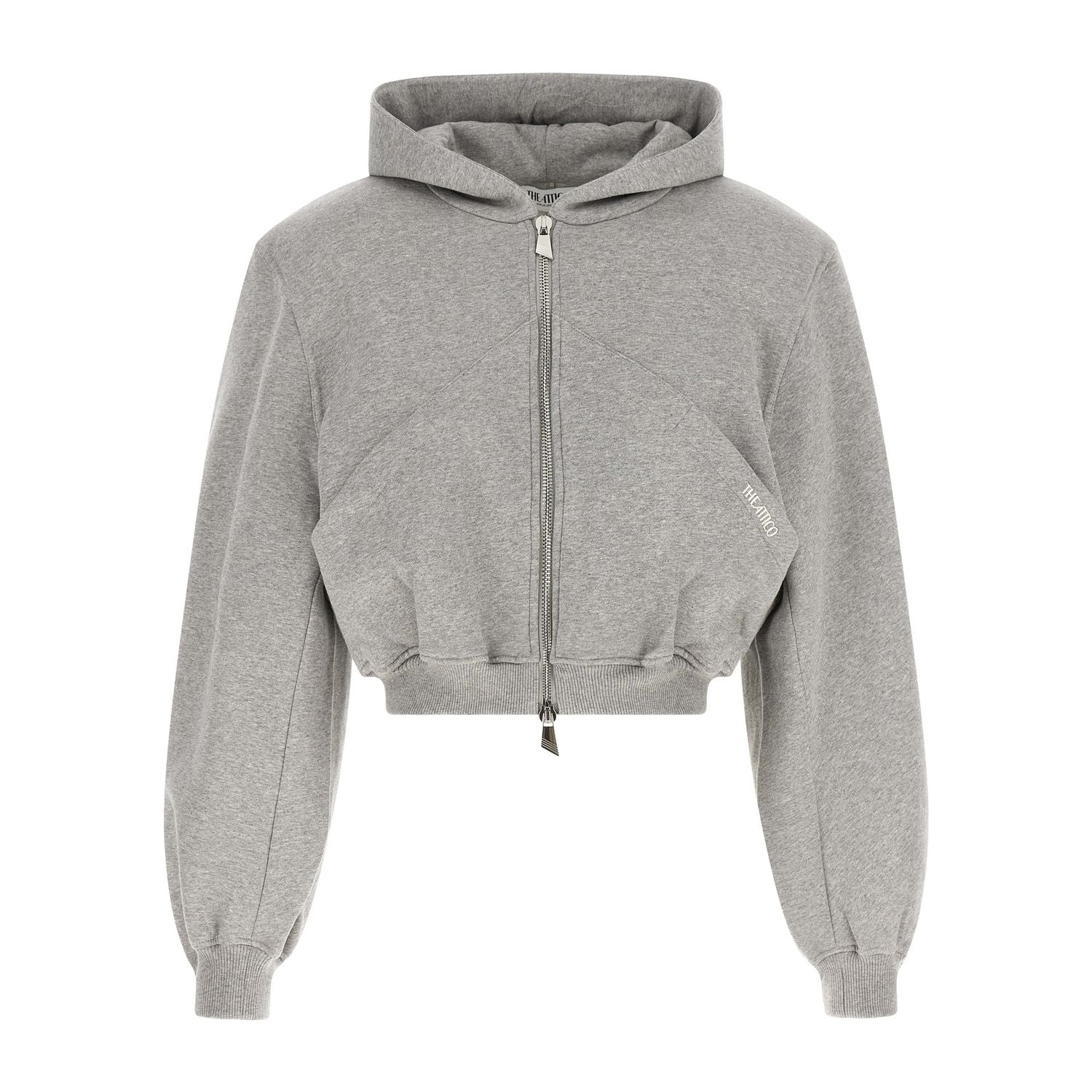 The Attico Gray Cotton Sweatshirt
