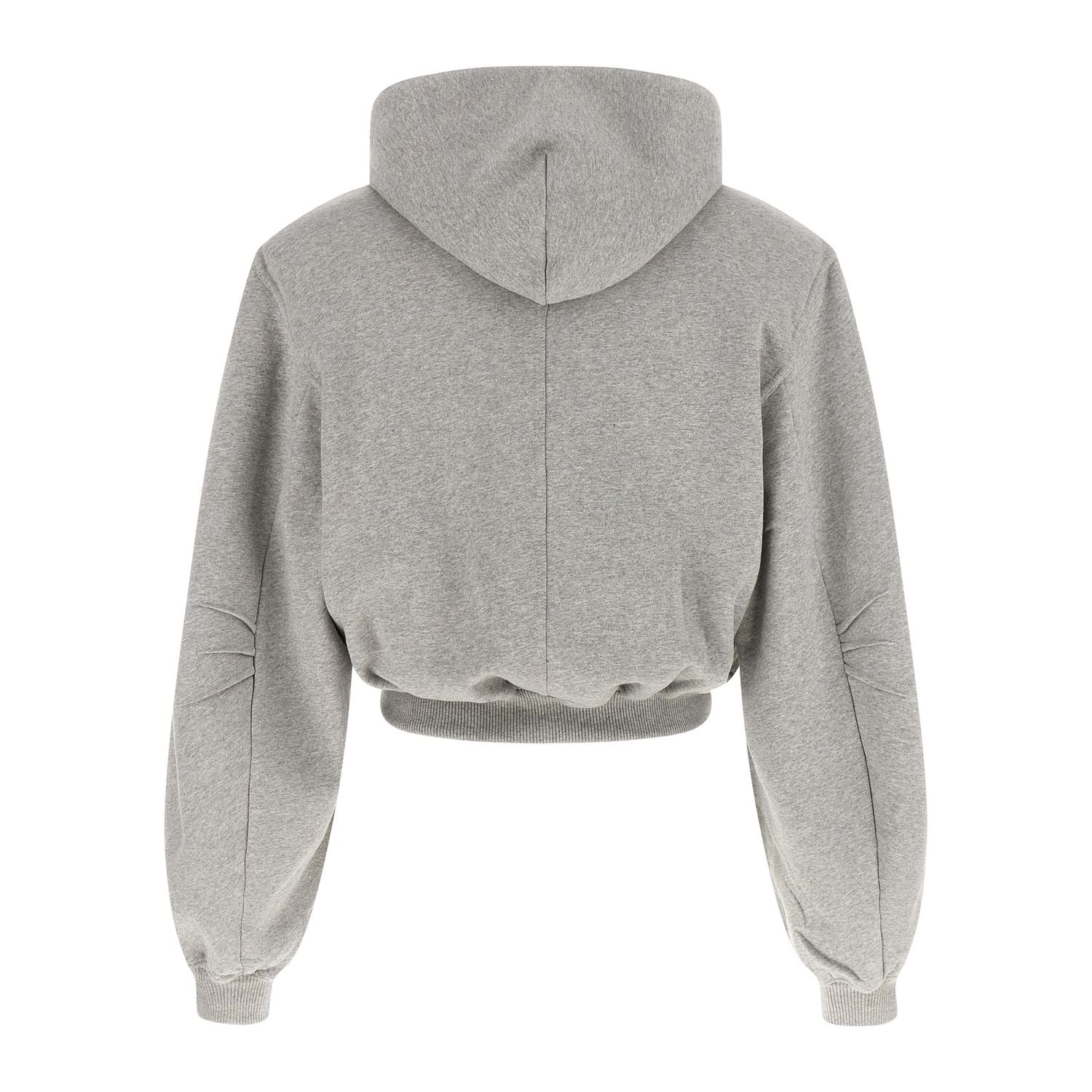 The Attico Gray Cotton Sweatshirt