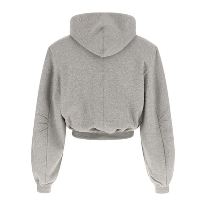 The Attico Gray Cotton Sweatshirt