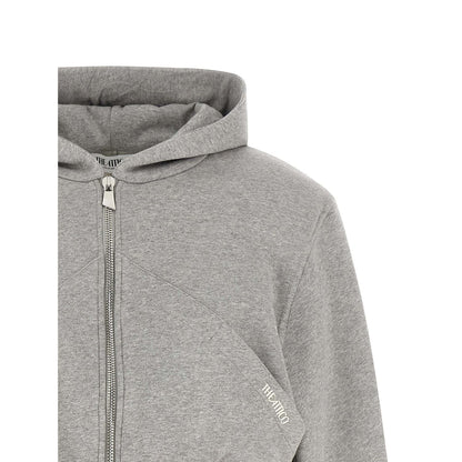 The Attico Gray Cotton Sweatshirt
