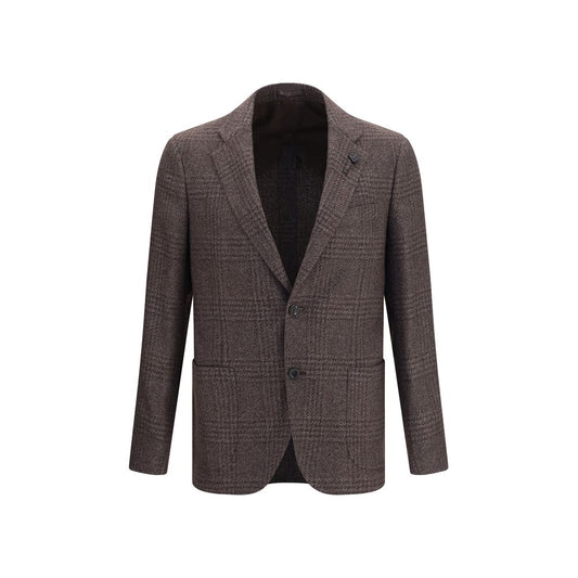 Lardini Brown Wool Oves Aries Blazer