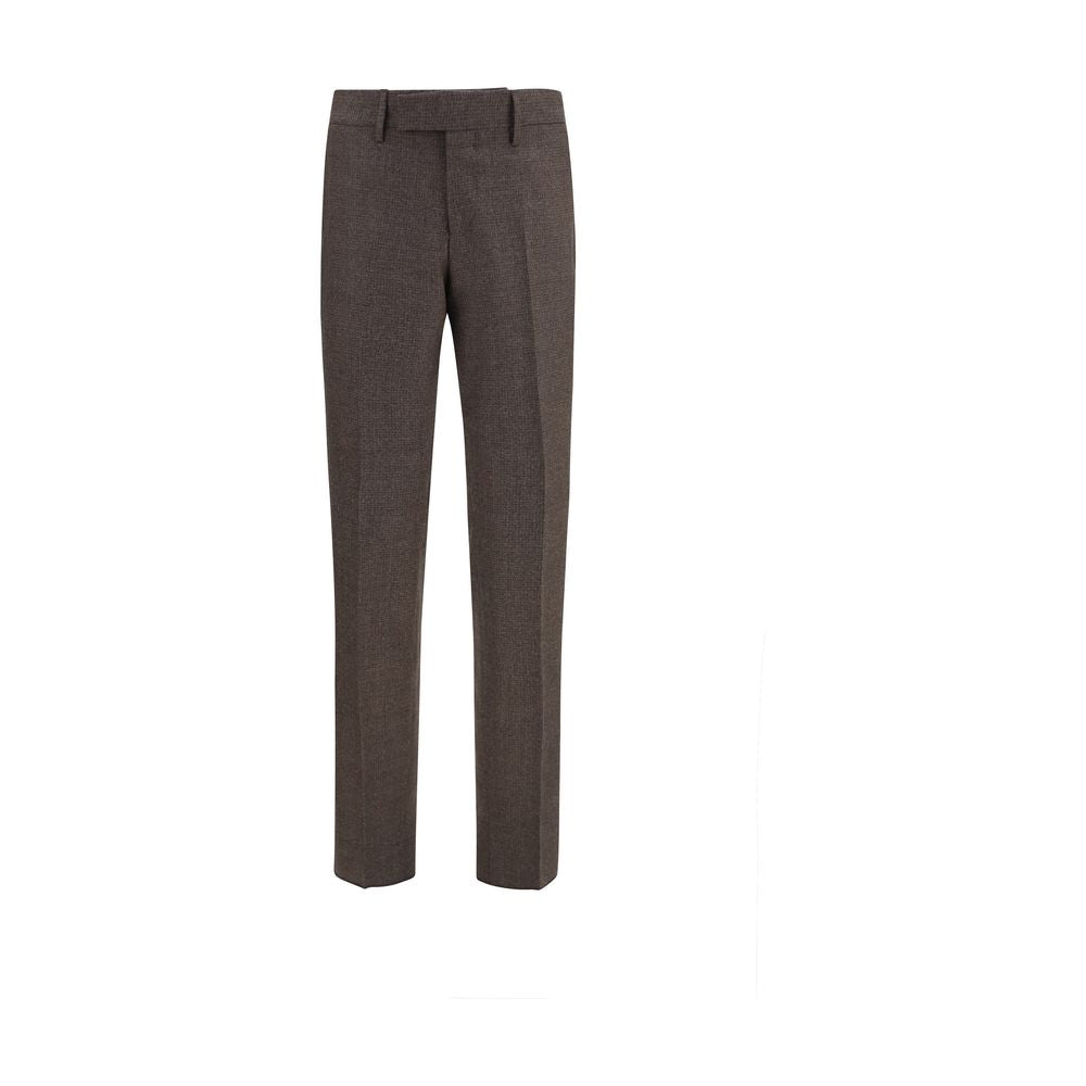 Lardini Brown Viscose Dress Pants
