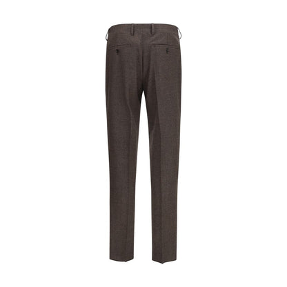 Lardini Brown Viscose Dress Pants