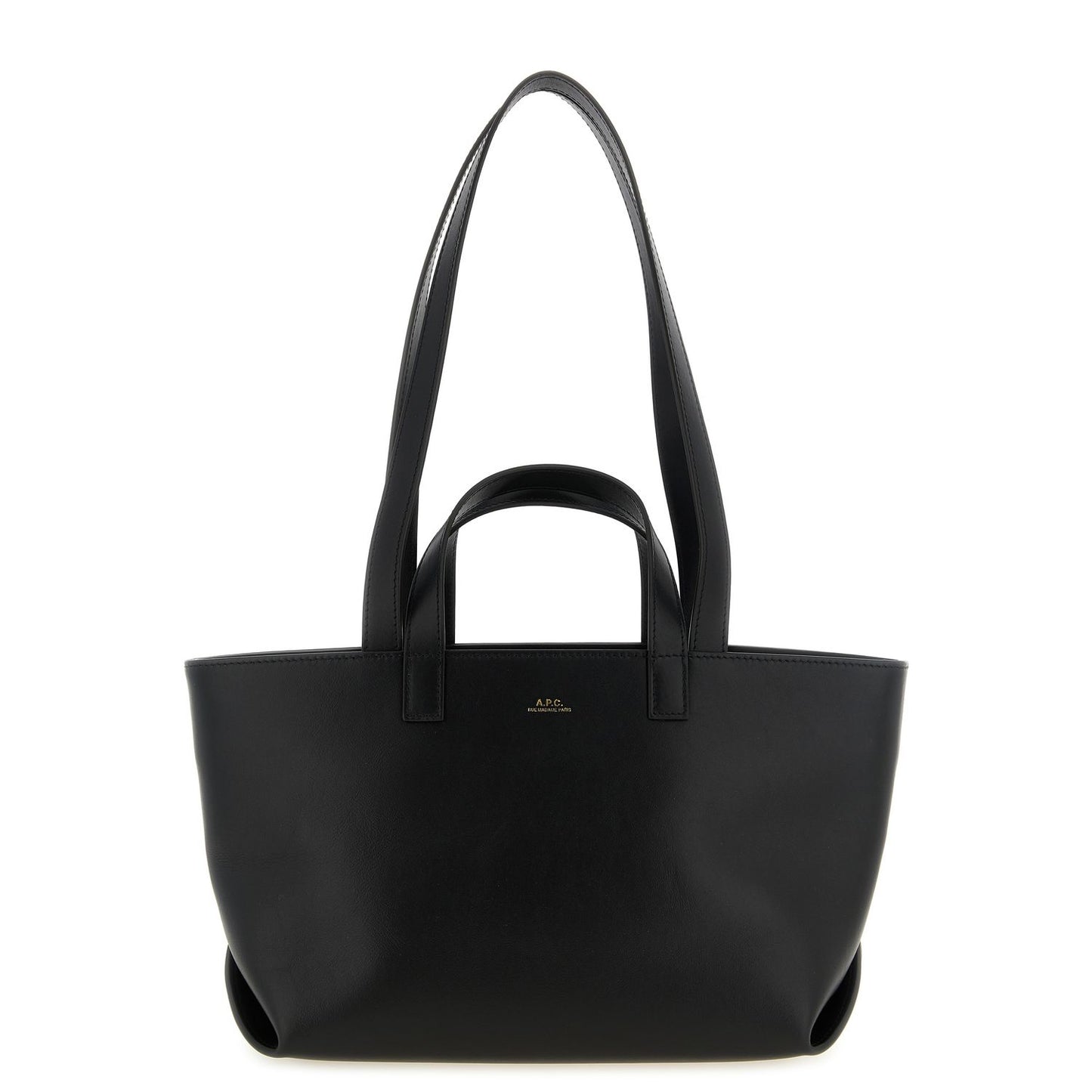 A.P.C. Black Cowhide Tote Bag