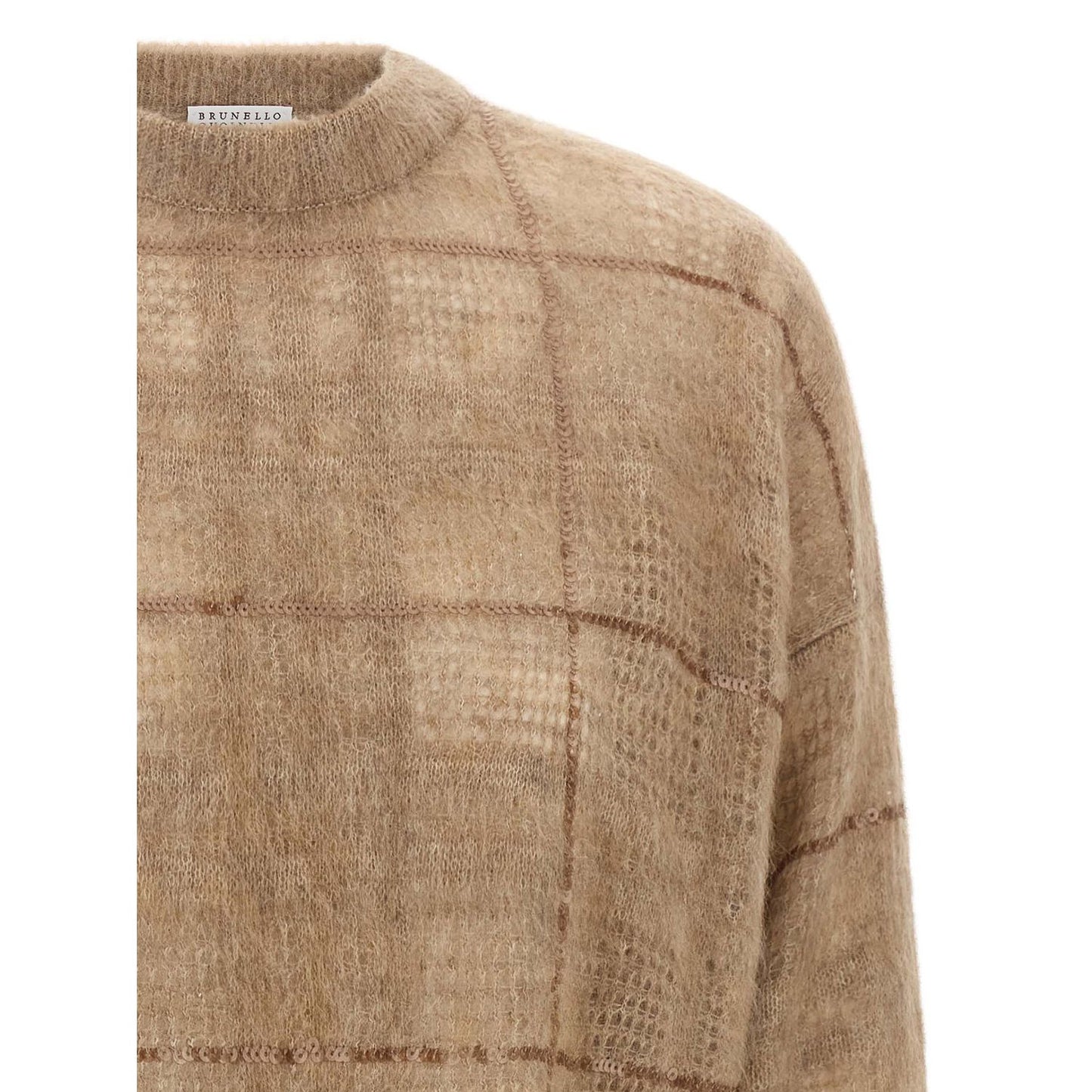 Brunello Cucinelli Beige Wool Cardigan
