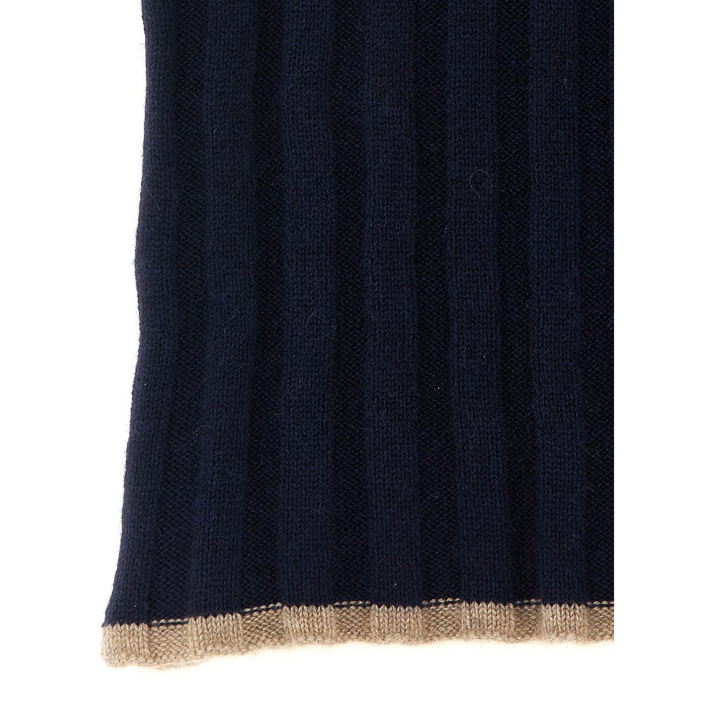 Brunello Cucinelli Blue Cashmere Scarf