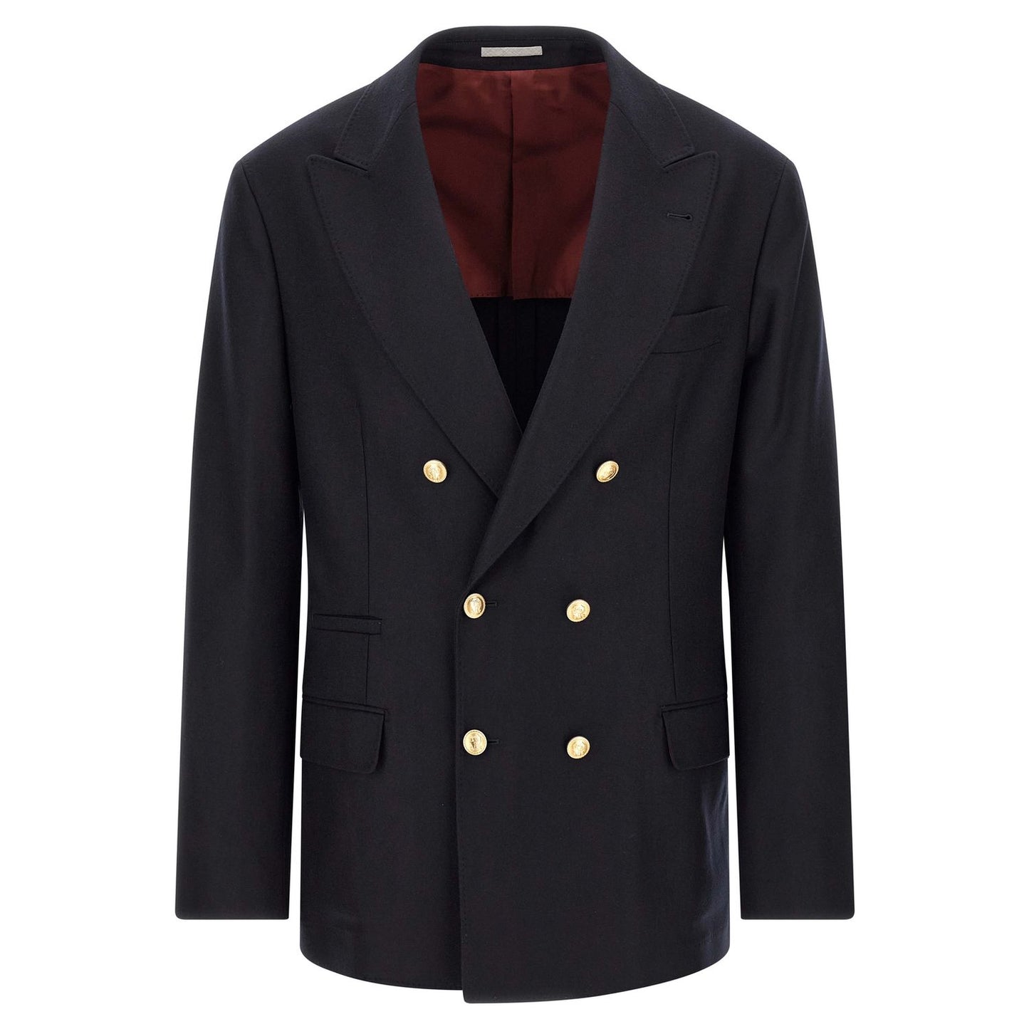 Brunello Cucinelli Blue Virgin Wool Blazer