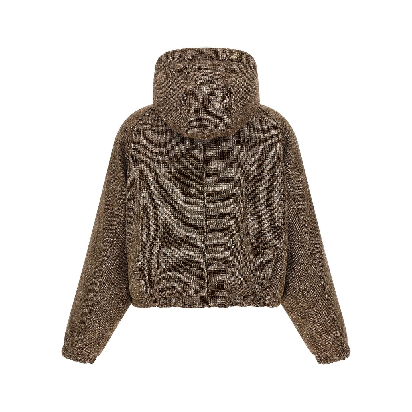 Brunello Cucinelli Brown Virgin Wool Full-Length Jacket
