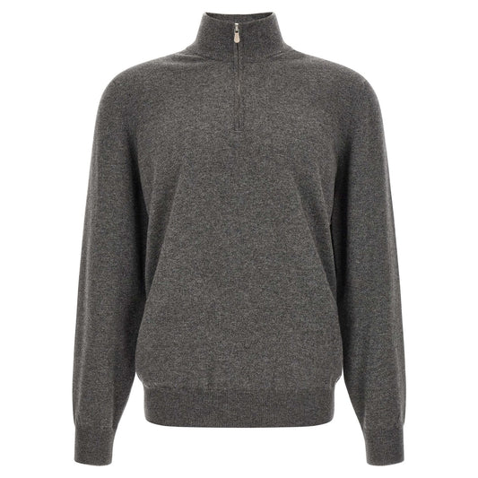 Brunello Cucinelli Gray Cashmere Cardigan