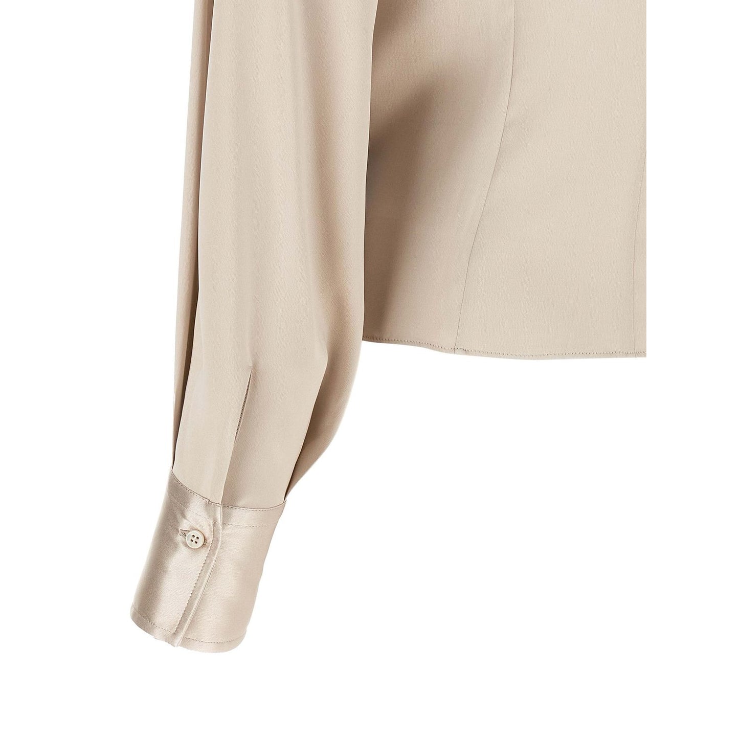 Brunello Cucinelli Beige Silk Blouse
