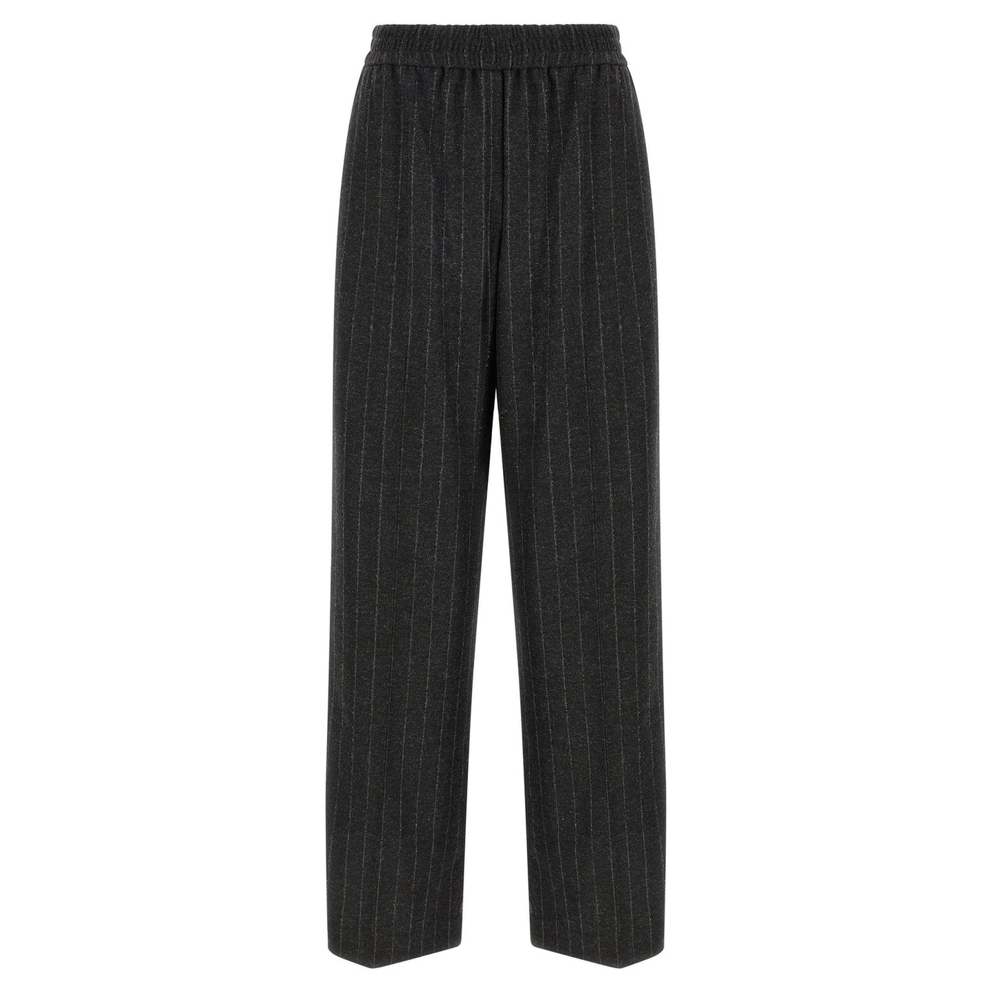 Brunello Cucinelli Gray Virgin Wool Casual Pants