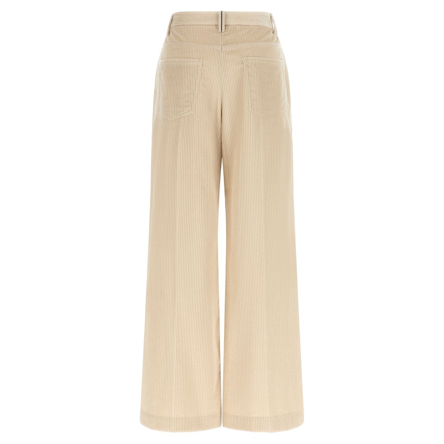 Brunello Cucinelli Beige Cotton Casual Pants